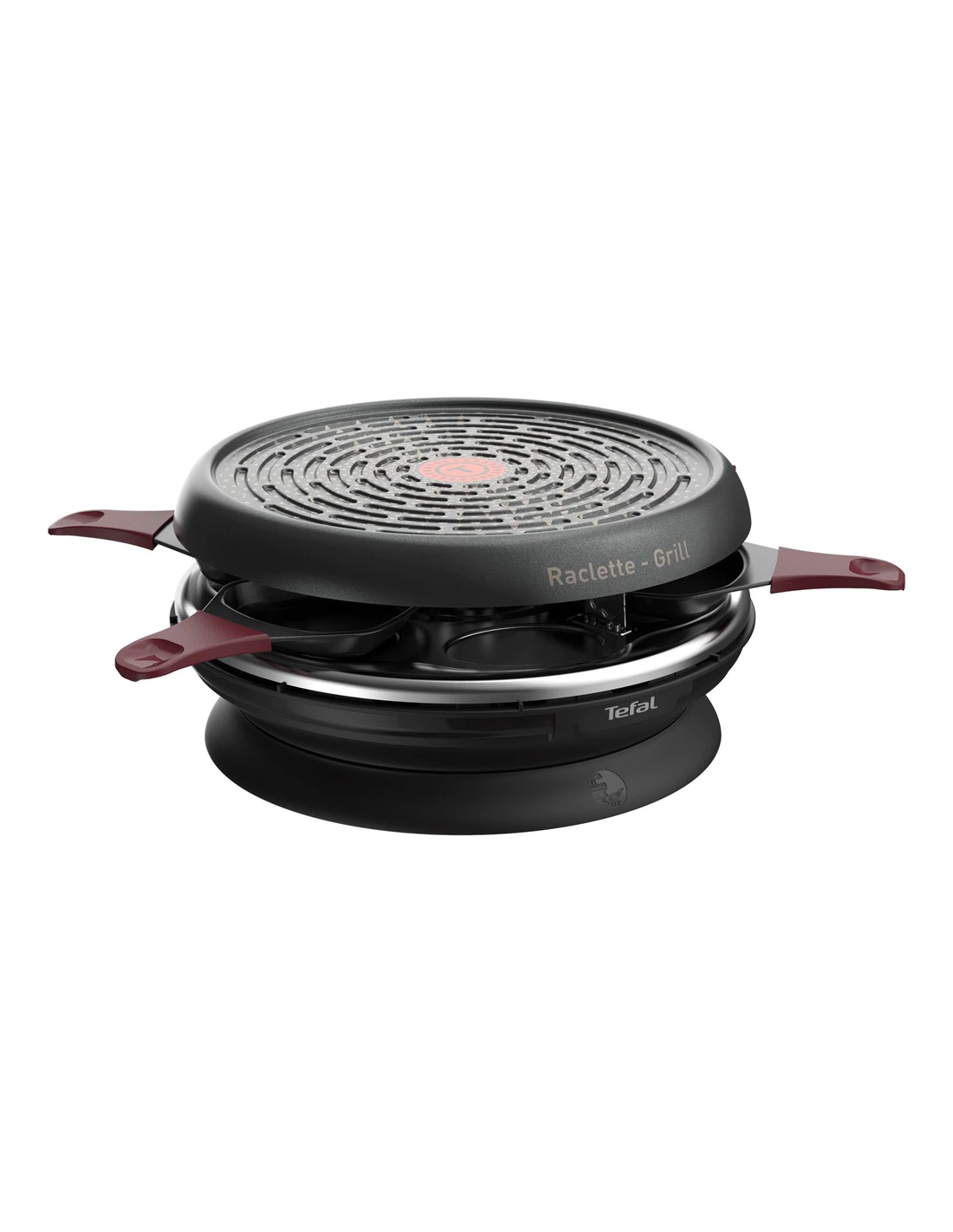 Thermo-Spot 2 en 1 raclette y grill 850 W Tefal Raclette Store'Inn RE1820 6 comensales revestimiento antiadherente Powerglide almacenamiento integrado apto para lavavajillas 