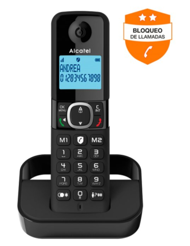 TELEFONO DECT ALCATEL F860 BLACK